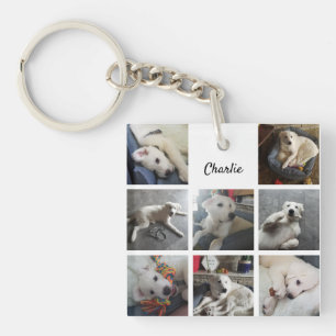 Puppy Photo Collage Cute Dog of Pet Sleutelhanger