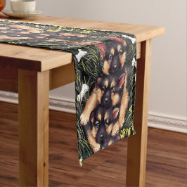 Puppy Pile Table Runner Korte Tafelloper