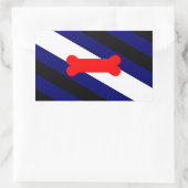 Puppy Play Fide Drapeau Rectangle Stickers Glossan (Sac)