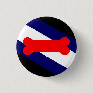 Puppy Play Pride Flag Small, 1¼-inch ronde Button