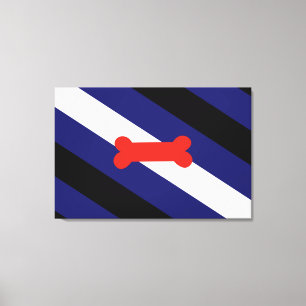 Puppy Play Pride Vlag Canvas Afdruk