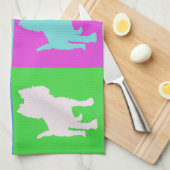 Puppy Pop Art Theedoek (Quarter Fold)