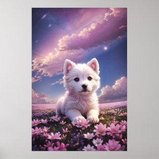 Puppy Poster | schattige dierenfoto | Dierlijk gel
