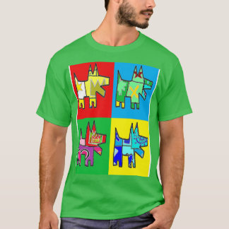 Puppy Pot Art T-shirt