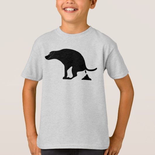 Puppy Potty poeping Dog Fun & Schattige T-shirt (Voorkant)