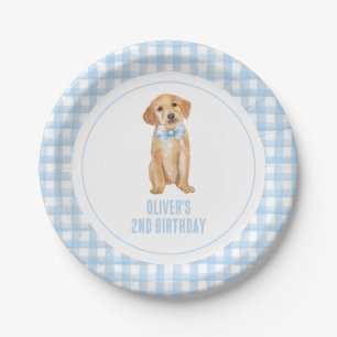 Puppy preppy karte verjaardag papieren bordje