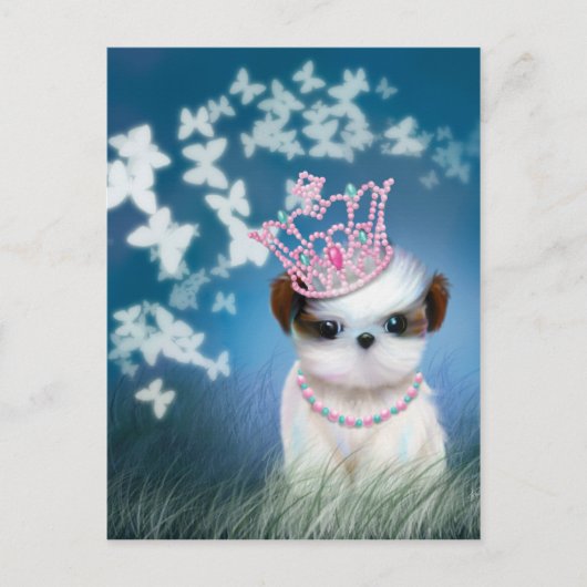 Puppy Princess Briefkaart (Voorkant)