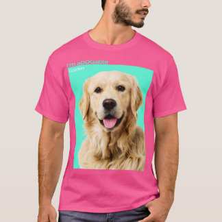 Puppy print Collectie I m aDOGable Golden Retrieve T-shirt