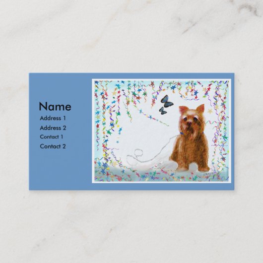 Puppy Profile Card Visitekaartje (Voorkant)