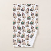 Puppy Pugs | Unicorn-patroon overbrengen Bad Handdoek (Handdoek)