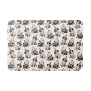 Puppy Pugs   Unicorn-patroon overbrengen Badmat