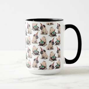 Puppy Pugs   Unicorn-patroon overbrengen Mok