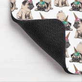 Puppy Pugs | Unicorn-patroon overbrengen Muismat (Hoek)