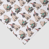 Puppy Pugs | Unicorn-patroon overbrengen Tissuepapier (Detail)