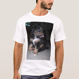 puppy raspberry *personalize* t-shirt