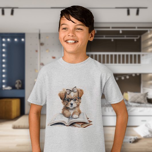 Puppy Reader Kinderen Basic T-shirt