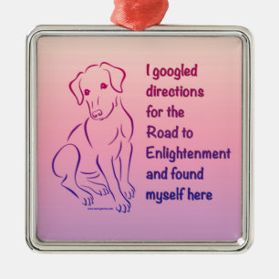 Puppy Road tot Verlichting Metalen Ornament