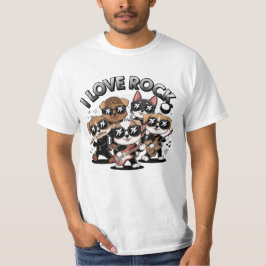 Puppy rock band t-shirt