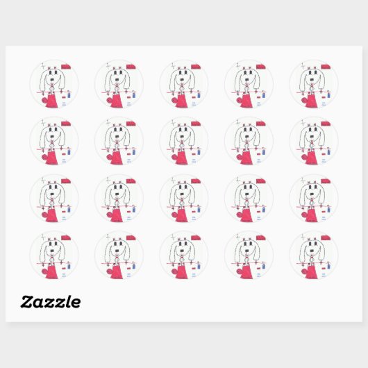 Puppy "Roseann" - stickers (Vel)