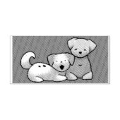 Puppy’s  	rubberstempel (Afrduk)