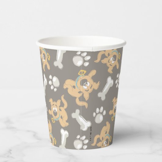 Puppy Scooby-Doo Bone & Paw Print Patroon Papieren Bekers (Rechts)