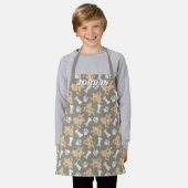 Puppy Scooby-Doo Bone & Paw Print Patroon Schort (Gedragen)