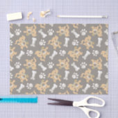 Puppy Scooby-Doo Bone & Paw Print Patroon Tissuepapier (Craft)