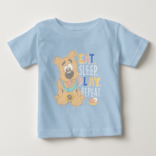 Puppy Scooby-Doo "Eat, Sleep, Play, Repeëren" (Voorkant)
