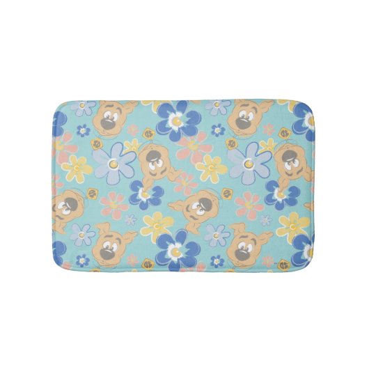 Puppy Scooby-Doo Flower Pattern Badmat (Voorkant)