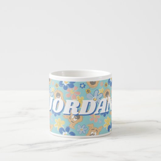 Puppy Scooby-Doo Flower Pattern Espresso Kop (Voorkant)