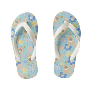 Puppy Scooby-Doo Flower Pattern Kinder Teenslippers