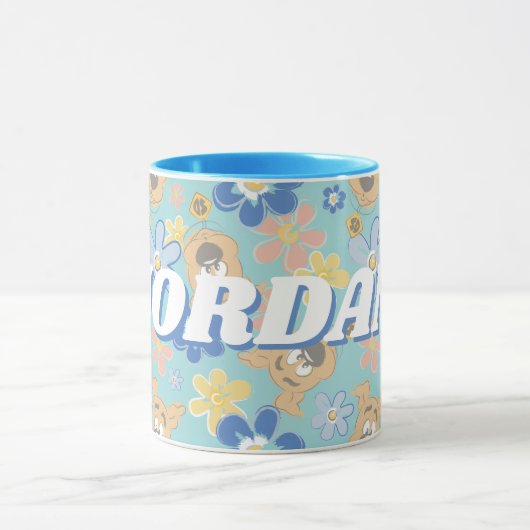 Puppy Scooby-Doo Flower Pattern Mok (Midden)