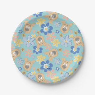 Puppy Scooby-Doo Flower Pattern Papieren Bordje