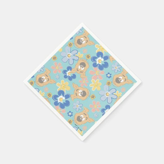 Puppy Scooby-Doo Flower Pattern Servet (Hoek)
