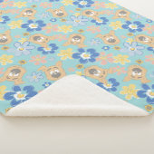 Puppy Scooby-Doo Flower Pattern Sherpa Deken (3/4)