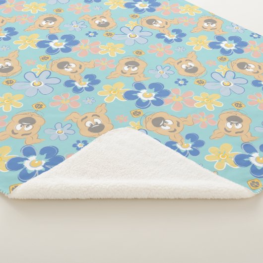 Puppy Scooby-Doo Flower Pattern Sherpa Deken (3/4)