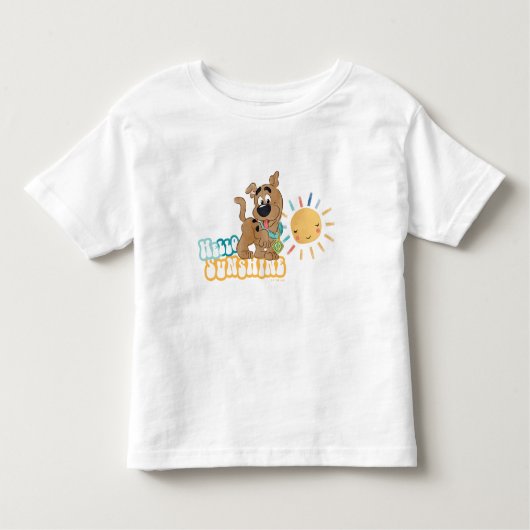 Puppy Scooby-Doo "Hallo Sunshine" Kinder Shirts (Voorkant)