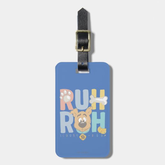 Puppy Scooby-Doo "Ruh Roh" Bagagelabel (Voorkant verticaal)