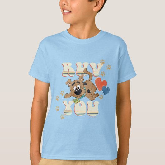 Puppy Scooby-Doo "Ruv you" T-shirt (Voorkant)