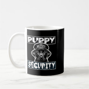 Puppy Security Dog Catcher Kostuum Zwarte Lab Koffiemok