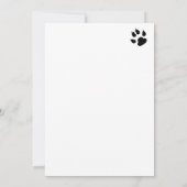 Puppy Shower Cute Personalized Dog Adoption Kaart (Achterkant)