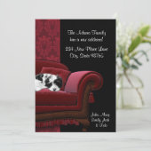 Puppy Sofa Wijziging van adres Briefkaarten (Staand voorkant)