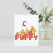 Puppy speelt T-shirts en geschenken Briefkaart (Staand voorkant)