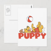 Puppy speelt T-shirts en geschenken Briefkaart (Voorkant / Achterkant)