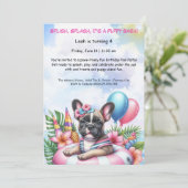 Puppy Splash Anniversaire Pool Party Invitation (Debout devant)