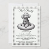 Puppy Splash Anniversaire Pool Party Invitation (Devant)