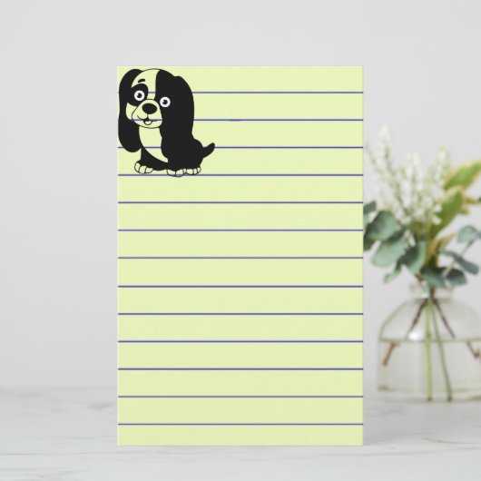 Puppy Stationery Briefpapier (Staand voorkant)