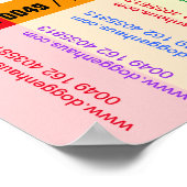 Puppy te koop flyer met QR code Poster (Hoek)