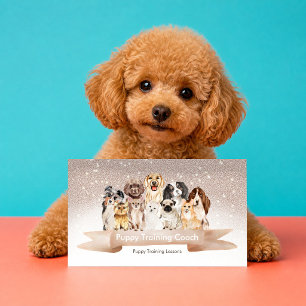Puppy Trainingscoach Nieuwe Hond Lessen Visitekaartje