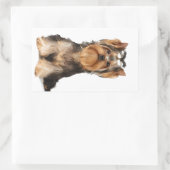 Puppy van de Yorkshire Terrier Rechthoekige Sticker (Tas)
